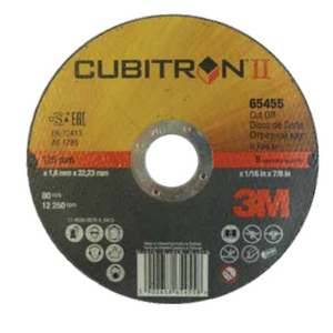3M CUBITRON II DOORSLIJPSCHIJF T42 125 MM X 1,6 MM 65490