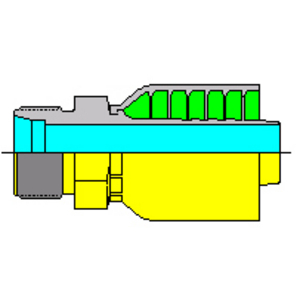 PARKER PERSKOPPELING 1D243-10-4 (6,3)