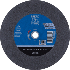 DISQUE 80 T 500-5,5 A 24 Q 40,0 SG-HD ACIER 66325040