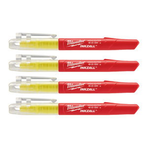 MILWAUKEE MARKER INKZALL BEITEL PUNT FLUO GEEL (BL=5ST)