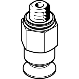 VAS-8-M5-NBR Suction cup complete
