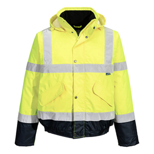 PORTWEST BOMBERJACK S266 HV GEEL/MARINE MT S