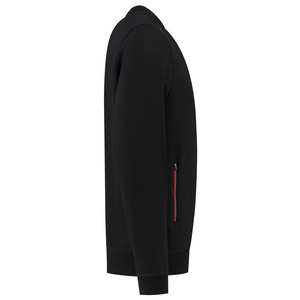 TRICORP SWEATER ACCENT 302703 ZWART/ROOD MT 3XL