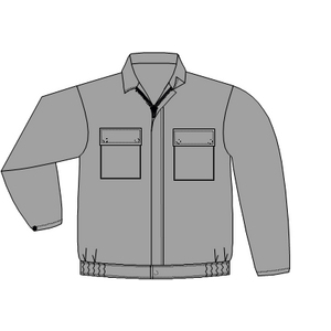 BLOUSON C/P GRIS MEUNERIE T50 SERIGRAPHIE SOUFFLET