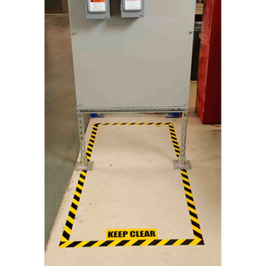 ROTOLO NASTRO PER MARCATURA DI PAVIMENTI TOUGHSTRIPE 104317 TS-50.80-514-BK/YL-STR-RL