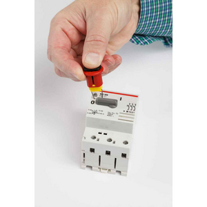 SISTEMI DI BLOCCAGGIO PER INTERRUTTORI MODULARI Â COLLEGAMENTI IN USCITA GRANDI (ABB MS325) 149434 CIRCUIT BREAKER LOCKOUT - ABB MS325 6PK