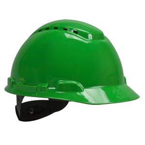 H700N-GP ELMETTO VENTILATO BARDATURA IN PLASTICA CON CRICCHETTO VERDE 7000104211