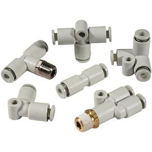 KQ2L, One-touch Fitting, Metric Size, Connection Thread G - Male Elbow