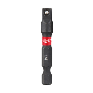 MILWAUKEE DOPADAPTER SHOCKWAVE 1/4HEX - 1/4 AANDRIJFVIERKANT