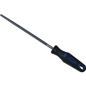 SECOND-CUT ROUND FILE, BI-MATERIAL HANDLE Length mm 200