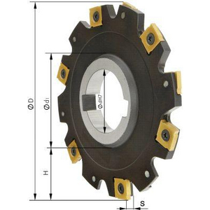 9229991400 Scheibenfräser o. Bd. D 80 x 4 mm Z 8