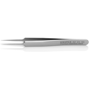 KNIPEX PRECISIEPINCET ROESTVRIJ STAAL - 92 21 03