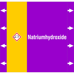 BRADY LEIDINGMERKER 220X210 NATRIUMHYDROXIDE