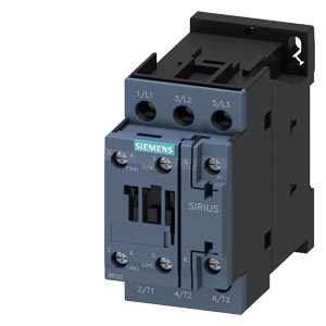 SIEMENS CONTACTOR, 3F:11KW 1S+1O, 230VAC 50HZ 3RT2026-1AP00