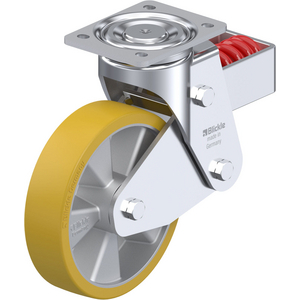 ROULETTE PIVOT. 800KG D.200MM AC BAND.POLYU 50MM MOY BILLE