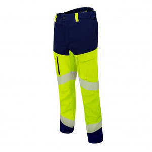 PANTALON GENOUILLERE HV T52 JAUNE/MARINE