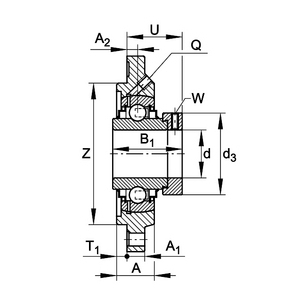 0949409750000-UNITT DI ALLOGGIO FLANGIATA RFE50-XL-N