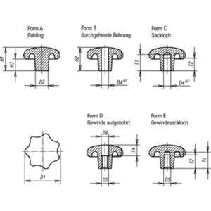 K0149.35010 Sterngriff Form C, D1=50, D4=10H7