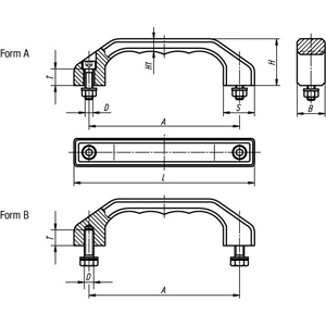 K0198.140082 Bügelgriff Form B Niro