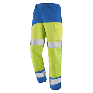 PANTALON FLUO SAFE XP JAUNE FLUO / AZUR TAILLE 1