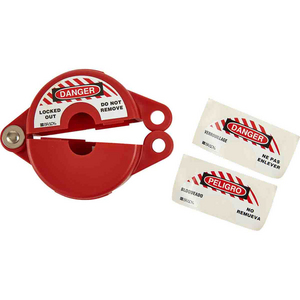 PACK 1 STANDARD GATE VALVE LOCKOUT 2.5-5 RED 065561-GATE VALVE LOCKOUTS GVLO 2.5-5 RED
