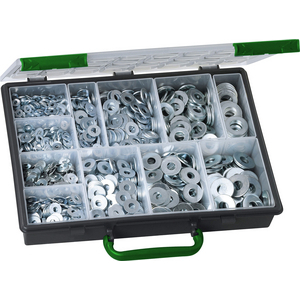 COFFRET RONDELLES SERIES M ET L ACIER ZINGUE 2000 ELEMENTS