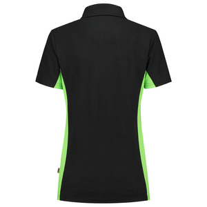 TRICORP POLOSHIRT DAME 202003 ZWART/LIME MT XXL