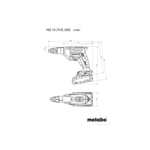 METABO ACCU SCHROEFMACHINE 18V HBS 18 LTX BL 3000 620062540