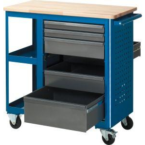 3110011770 Rollwerkbank RAL 5010/7016 960x450x950 6S, Buche