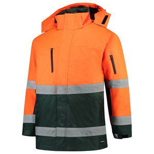 TRICORP PARKA ISO20471 403004 FLUO ORANJE/GROEN MT L