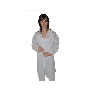 BLOUSE HYGIENE PP AVEC COL TL BLANC POCHE + ZIP