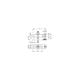 AMF SPANPLAAT GETRAPT 6315V - M16X55 73247