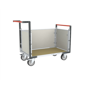 CHARIOT MODULAIRE PP ALVEOLAIRE 2 DOSSIERS + 1 RIDELLE, PLATEAU