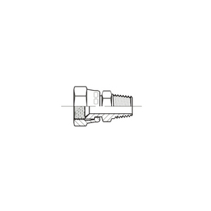 STRAIGHT END UNION WITH SWIVEL NUT AND MALE BSPT THREAD S150-12-17G
