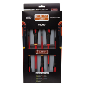 BAHCO SCHROEVENDRAAIERSET ERGO VDE 5D BE-9881SL