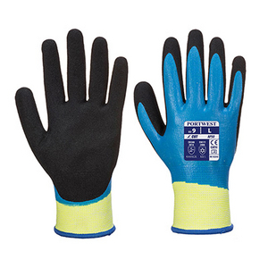 PORTWEST HANDSCHOEN AQUA CUT PRO AP50 BLAUW/ZWART MT L