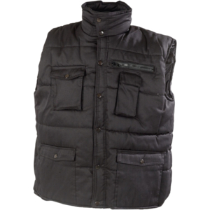 GILET MULTIPOCHES NOIR T4XL DOMVAL MATELASSE
