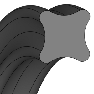 QUAD-RING 304,17X5,33 NBR70