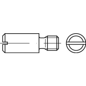 M 4X 8 DIN 927 14H Zapfenschraube mit Schlitz