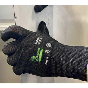 GANT ACIER HPPE T10 END. NITRILE NOIR/BLANC JAUGE 18