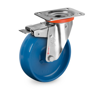 RUOTA 68BLU 100X30 MONOLITICA POLIAMMIDE 6 BLU SUPP. ROTANTE PIASTRA NLX FRENO ANTERIORE 689002BLU