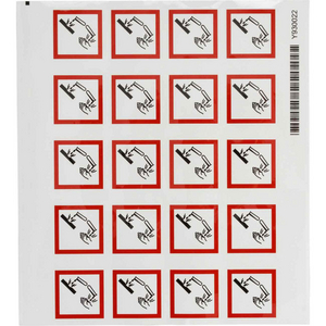 ETICHETTA ADESIVA 20 GHS SYMBOL CORROSIVE ON CARD 811715-PIC 1808-40 40-B7541-CRD