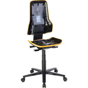 3110020765 Basisstuhl ESD NEON 2 orange m. Rollen s
