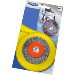 BROSSE CIRCUL./TIGE D.70MM EP.18 INOX ONDULE 0,3 MM (T=15 MM)