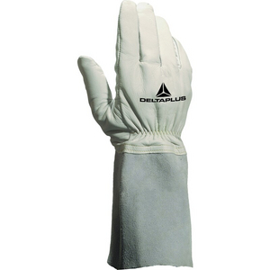 GANT CUIR SOUDEUR TIG15K T10 GRIS-CRISPIN 15CM-CRTE UE6