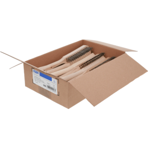 BROSSE A MAIN MANCHE B. LG.295MM 2 RGS INOX DR. 0,3MM (T=25MM)