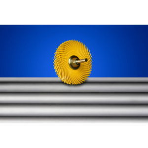 SPAZZOLA RADIALE A FILO ABRASIVO CURVO TIPO C- BB-ZZ DIAMETRO 150MM - P.N. 22215 GIALLO 7100138300