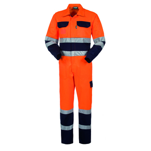 TUTA BICOLORE HI-VIS ARANCIONE/BLU A40130-21 # XXXL