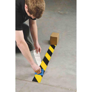ROTOLO NASTRO PER MARCATURA DI PAVIMENTI TOUGHSTRIPE 104317 TS-50.80-514-BK/YL-STR-RL