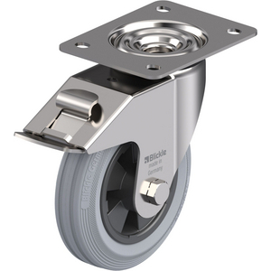 BLICKLE RVS ZWENKWIEL EN REM STOP-FIX - LEX-VPP 150XR-FI-SG